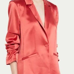 Kylie blazer with ruched sleeves by Cinq a Sept